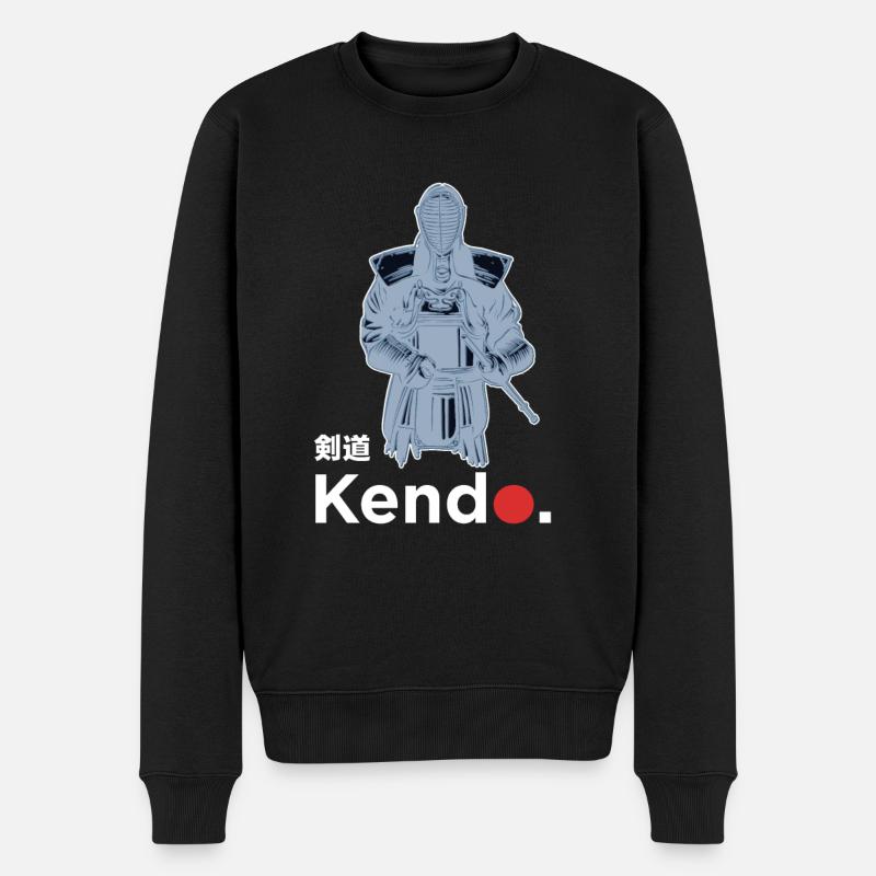 Kenjutsu Kata Shinai Samurai Kendo - Pull Premium bio Homme - noir