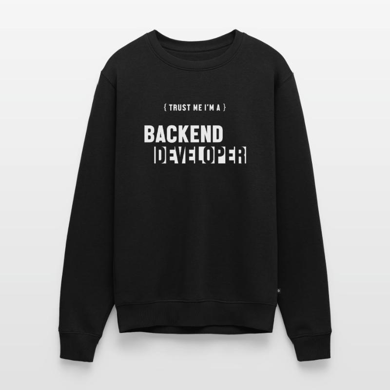 Trust Me I'm Backend Developer Engineer Software Men's Premium Organic Jumper
