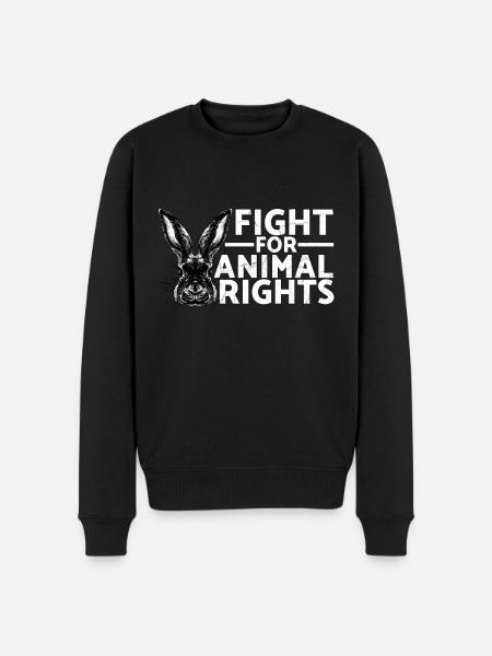Fight For Animal Rights Animal Rescue Adopting - Men's Premium Organic Jumper - black