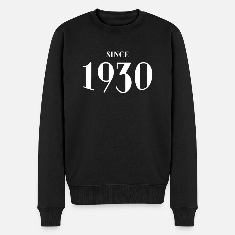 Drôle d’anniversaire depuis 1930 - Pull Premium bio Homme - noir