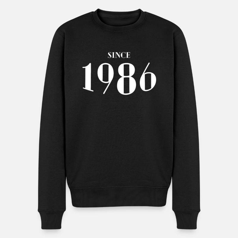 Drôle d’anniversaire depuis 1986 - Pull Premium bio Homme - noir