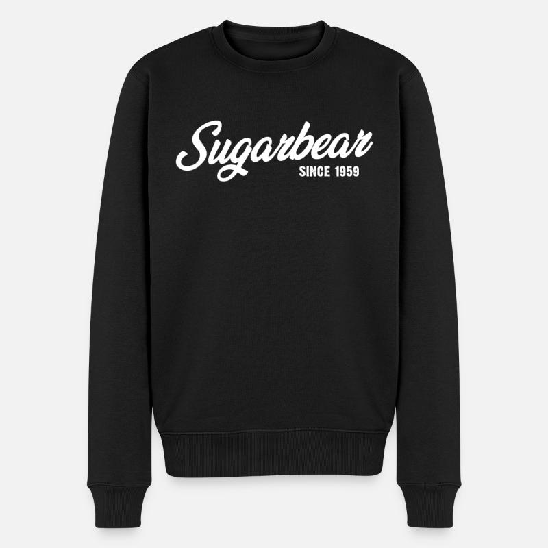 Funny Sugarbear seit 1959 - Männer Premium Bio Pullover - Schwarz