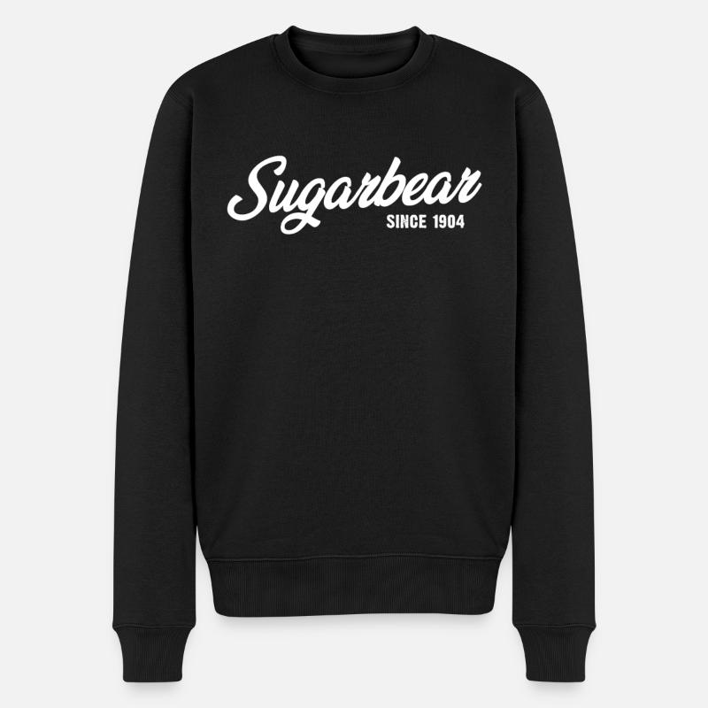 Funny Sugarbear Since 1904 - Men's Premium Organic Jumper - black