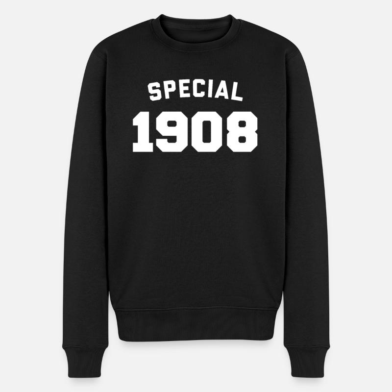 Drôle d’anniversaire Spécial 1908 - Pull Premium bio Homme - noir