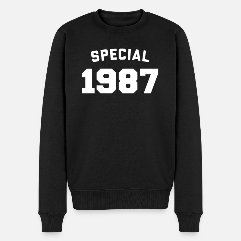 Drôle d’anniversaire Spécial 1987 - Pull Premium bio Homme - noir