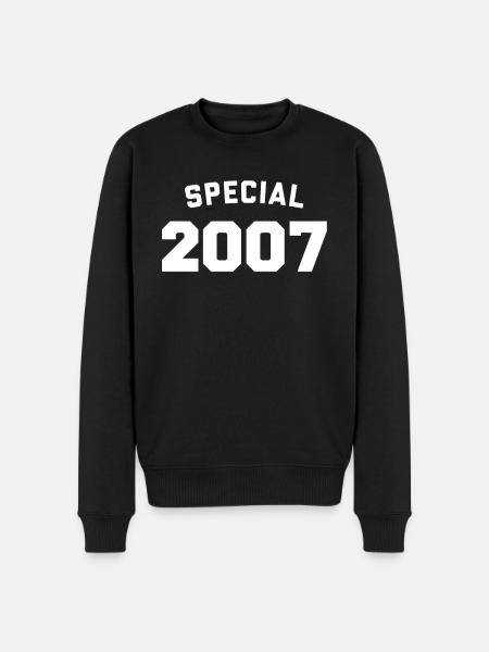 Funny Birthday Special 2007 - Men's Premium Organic Jumper - black