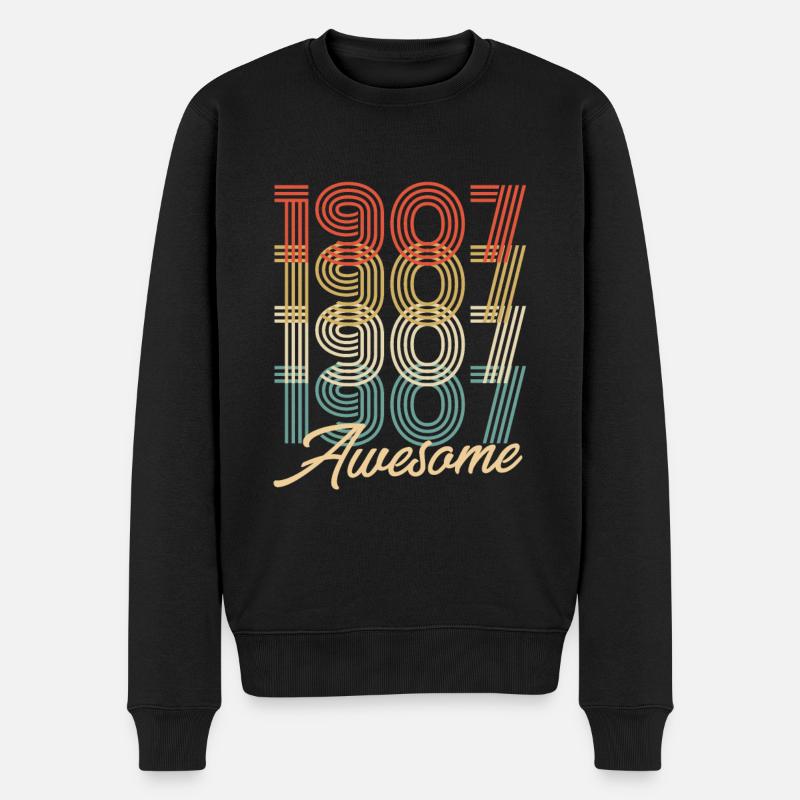 Drôle d’anniversaire génial 1907 - Pull Premium bio Homme - noir