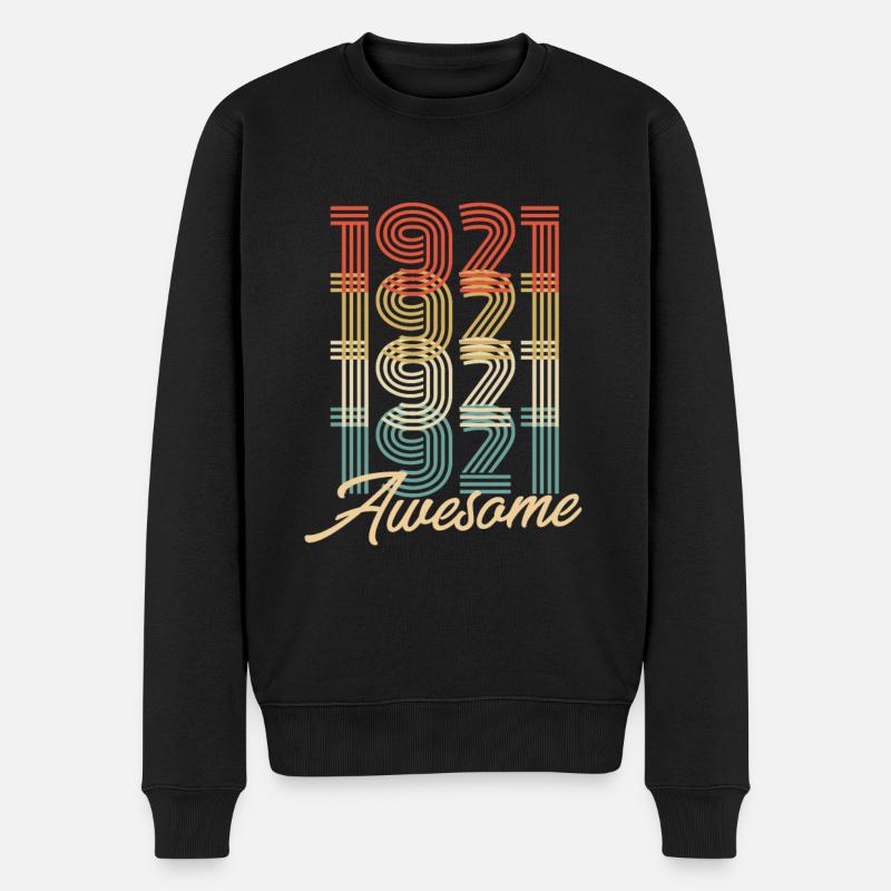 Drôle d’anniversaire génial 1921 - Pull Premium bio Homme - noir