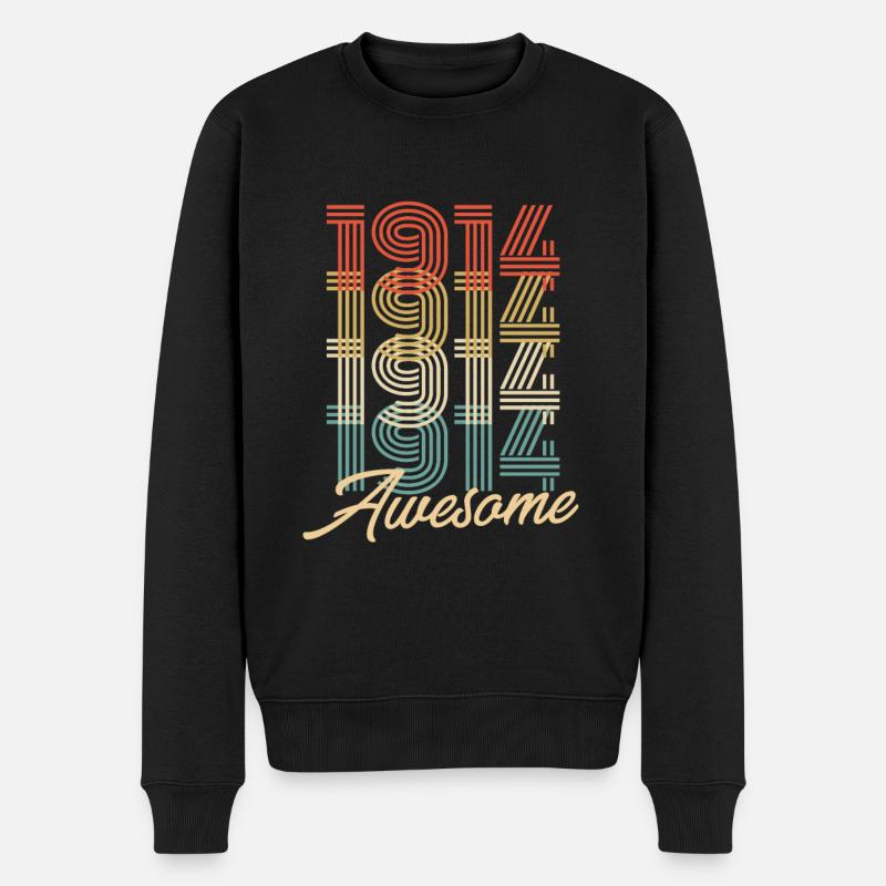 Drôle d’anniversaire génial 1914 - Pull Premium bio Homme - noir