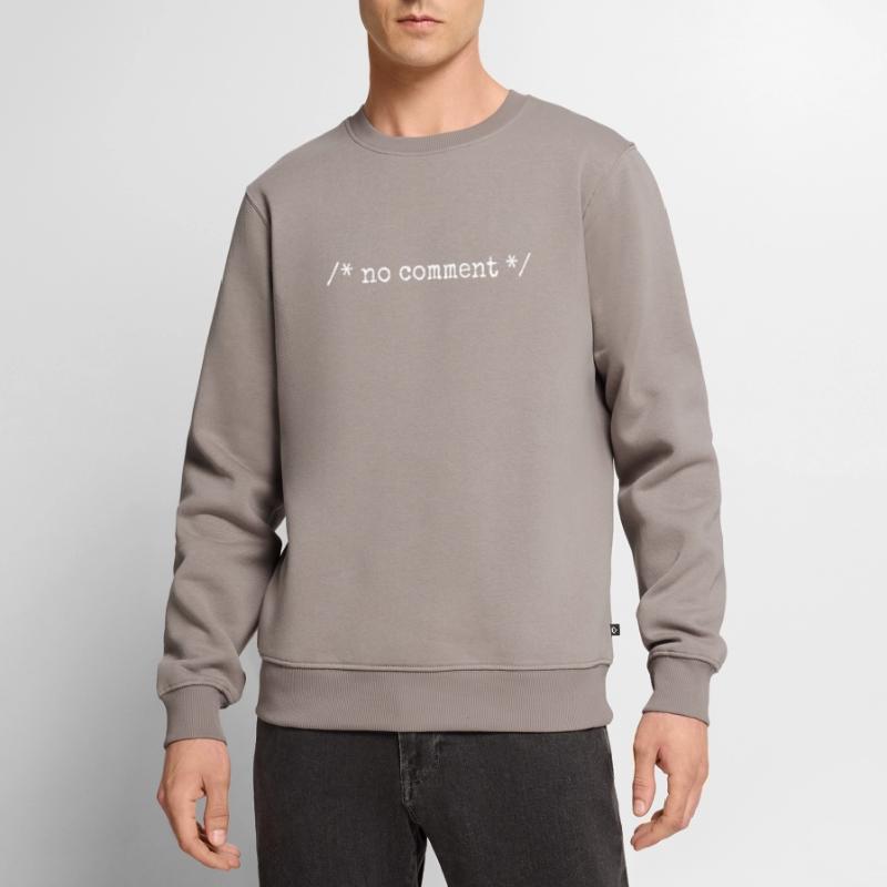 No Comment Developer Softwareentwickler Coder Männer Premium Bio Pullover