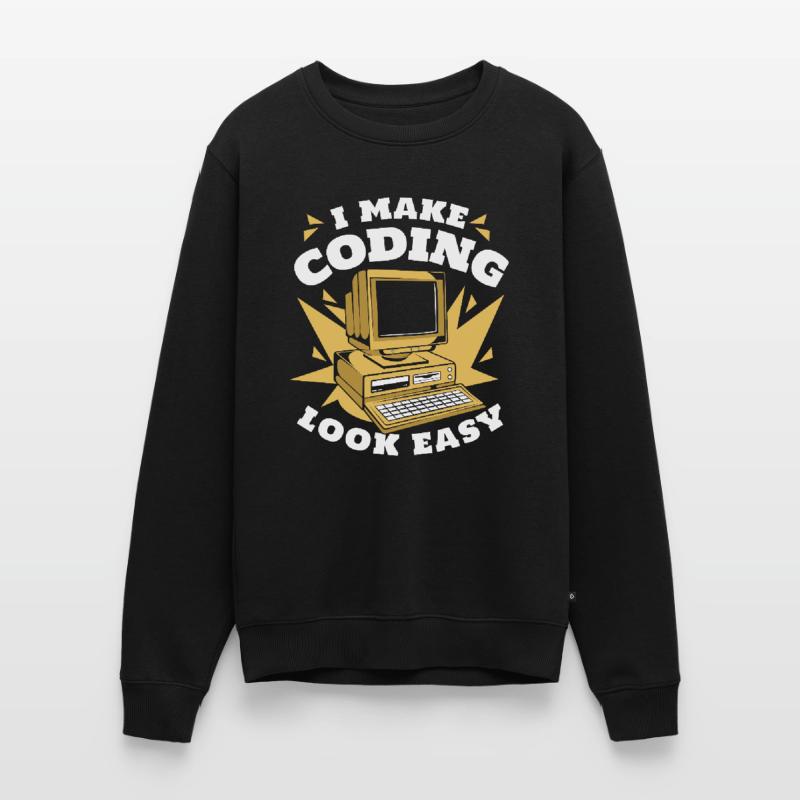 I Make Coding Look Easy Developer Coder Männer Premium Bio Pullover