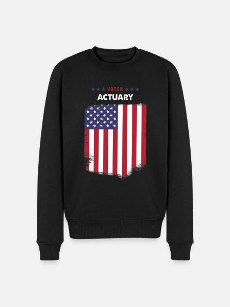 Voter Actuary - Men's Premium Organic Jumper - black