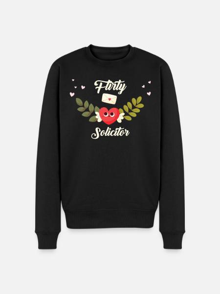 Flirty Solicitor - Men's Premium Organic Jumper - black