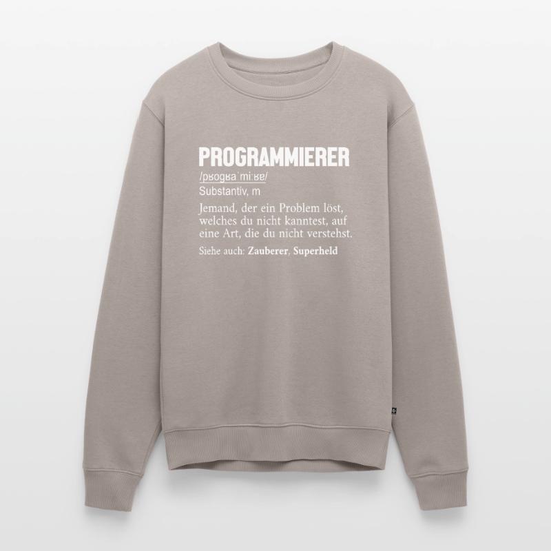 Programmierer Definition Developer Coder Männer Premium Bio Pullover