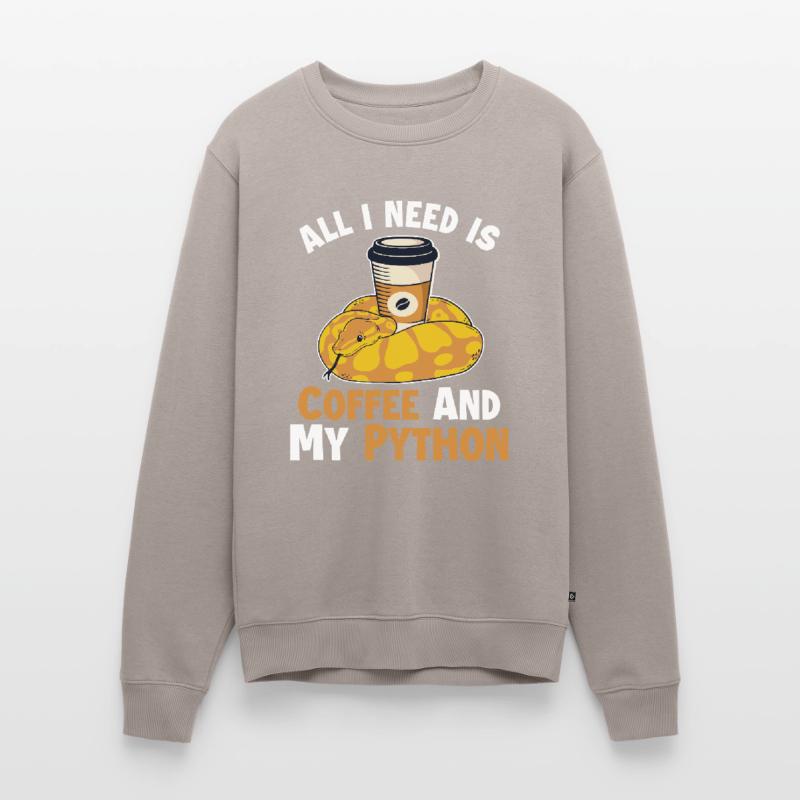 Coffee and Python Python Schlange Banana Ball Männer Premium Bio Pullover