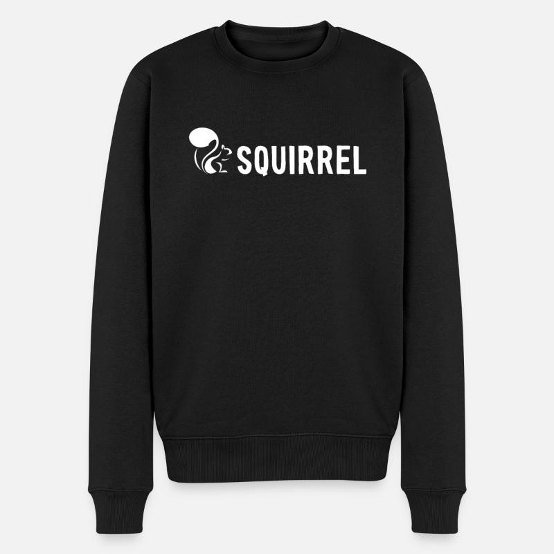Squirrel Fuchshörnchen Grauhörnchen Squirrel - Männer Premium Bio Pullover - Schwarz