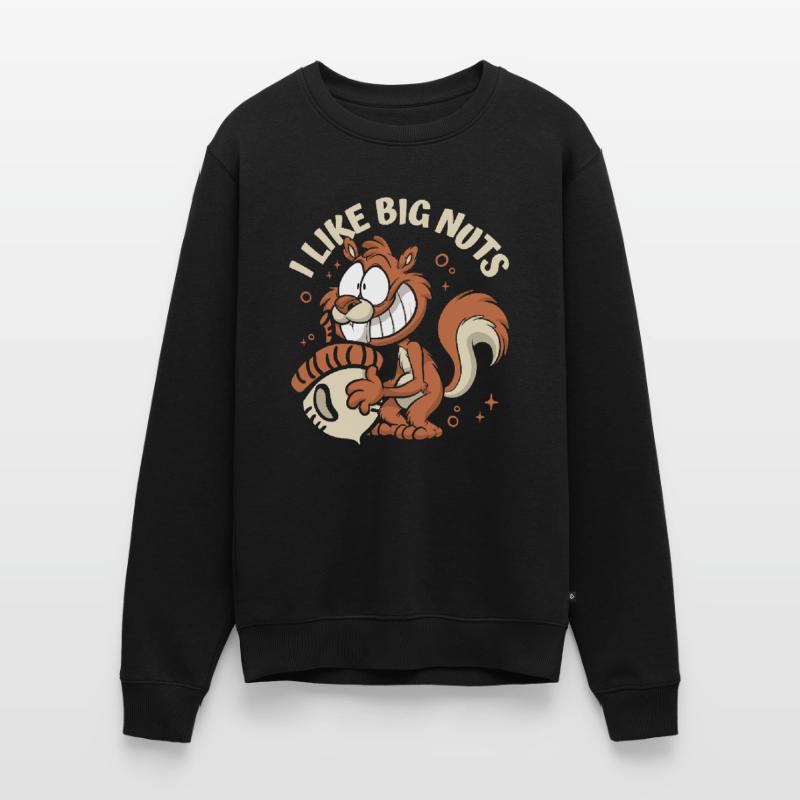 I Like Big Nuts Grauhörnchen Squirrel Eichhörnchen Männer Premium Bio Pullover