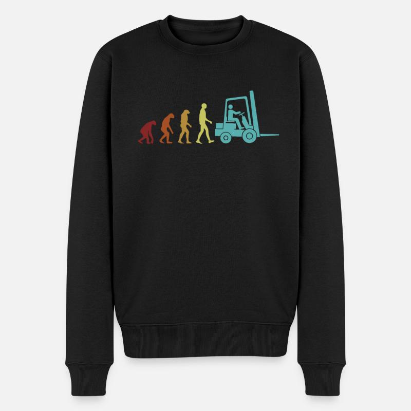Chariot élévateur tout-terrain Evolution - Pull Premium bio Homme - noir