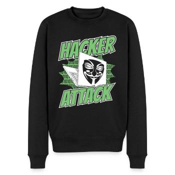 Attaque de hacker Social Engineering Phishing Sniffer - Pull Premium bio Homme - noir - Devant - Nico (187cm)