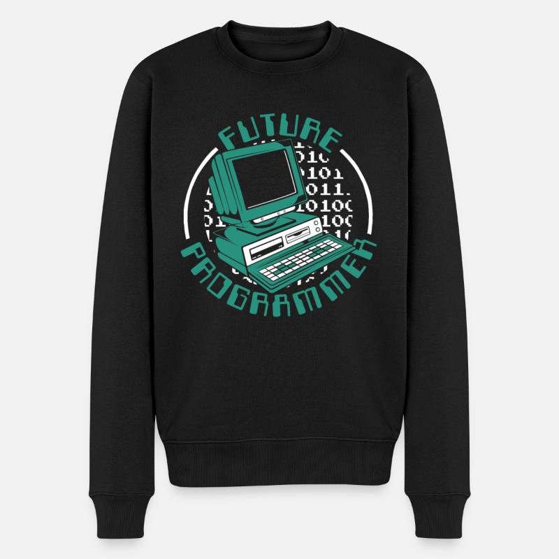 Future Programmer Softwareingenieur Developer - Männer Premium Bio Pullover - Schwarz