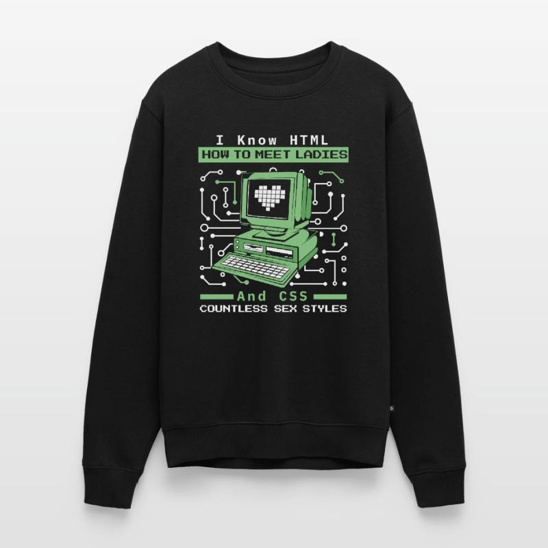 Je sais HTML comment rencontrer Ladies Developer Coder Pull Premium bio Homme