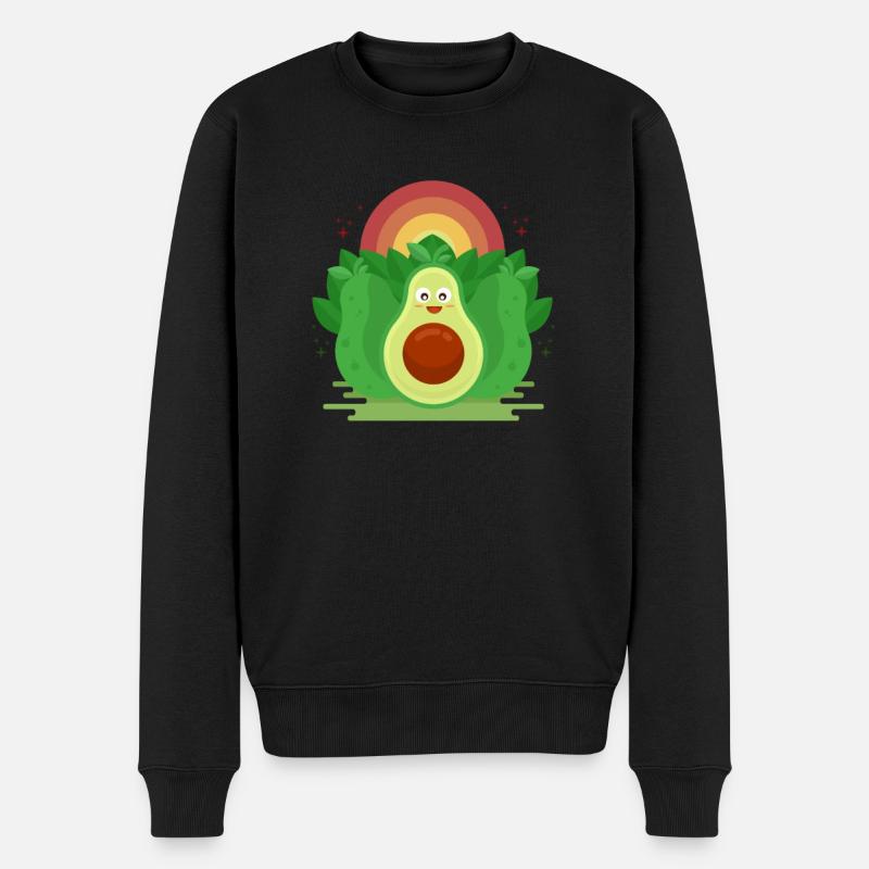 Vegan Vibes Vegan Vegan Pflanzlich Vegetarisch - Männer Premium Bio Pullover - Schwarz