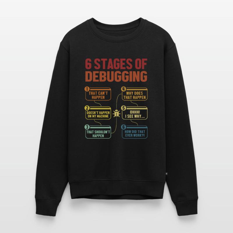 6 étapes du débogage Software Engineer Coder Pull Premium bio Homme
