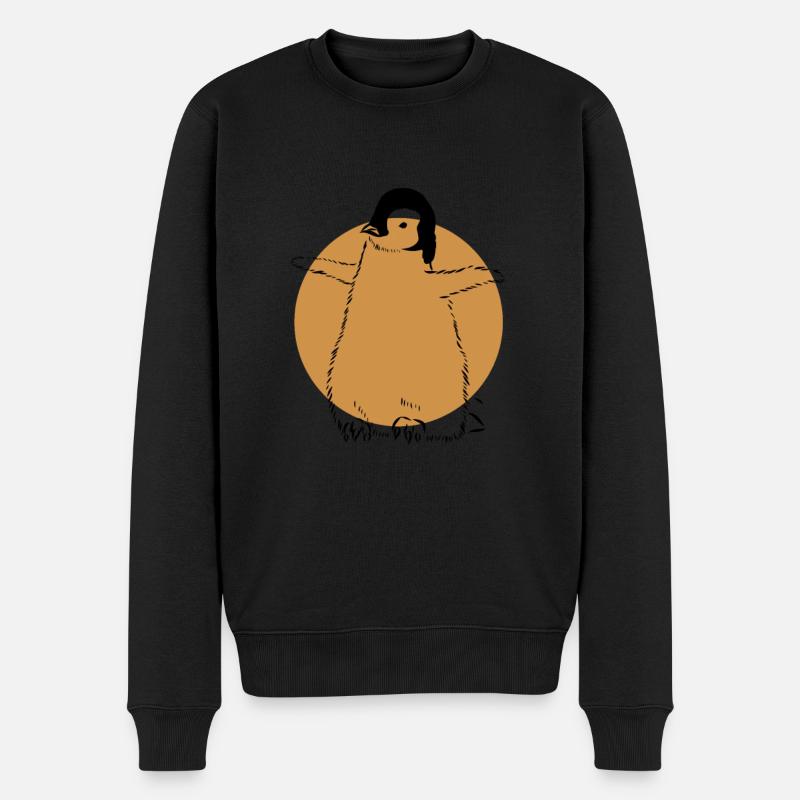 Kaiserpinguin Seevogel Königspinguin Pinguin - Männer Premium Bio Pullover - Schwarz