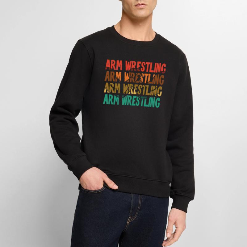 Bras d’exercice de techniques de lutte à main de texte rétro Pull Premium bio Homme