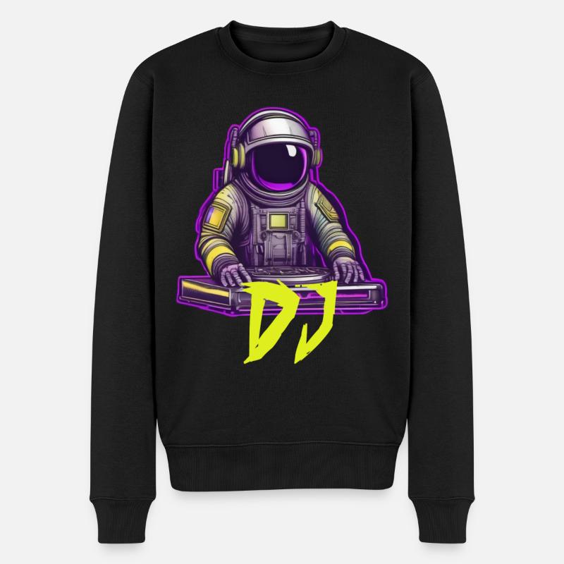 DJ Astronaute - Pull Premium bio Homme - noir