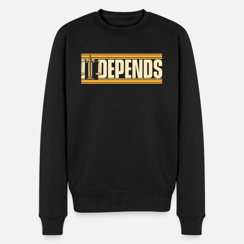 Ça dépend Conseiller juridique Procureur général Avocat - Pull Premium bio Homme - noir