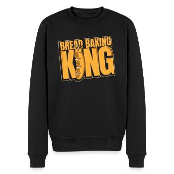 Pain Cuisson Roi Boulanger Amateur de Pâte à Pain - Pull Premium bio Homme - noir - Devant - Nico (187cm)