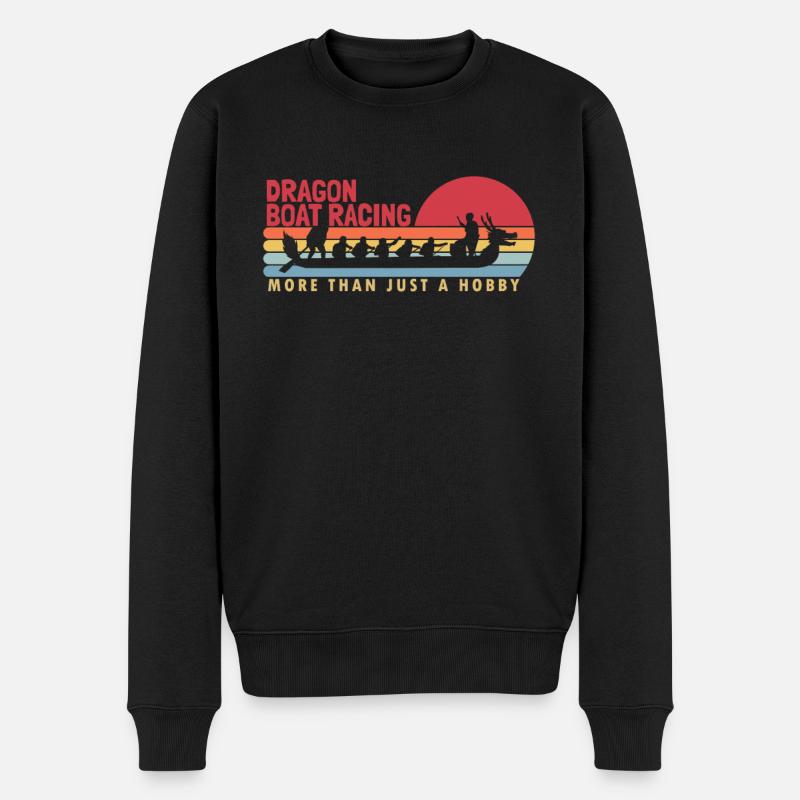 Drachenbootrennen mehr als nur ein Hobby-Team-Liebhaber - Männer Premium Bio Pullover - Schwarz