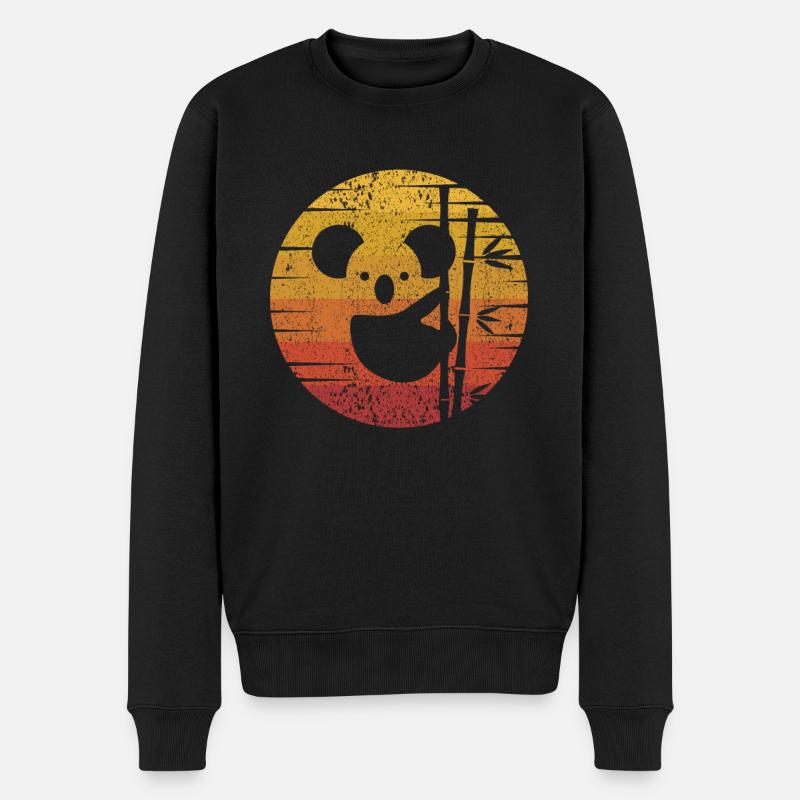 Rétro Koalabear Eucalyptus Phascolarctos Cinereus - Pull Premium bio Homme - noir
