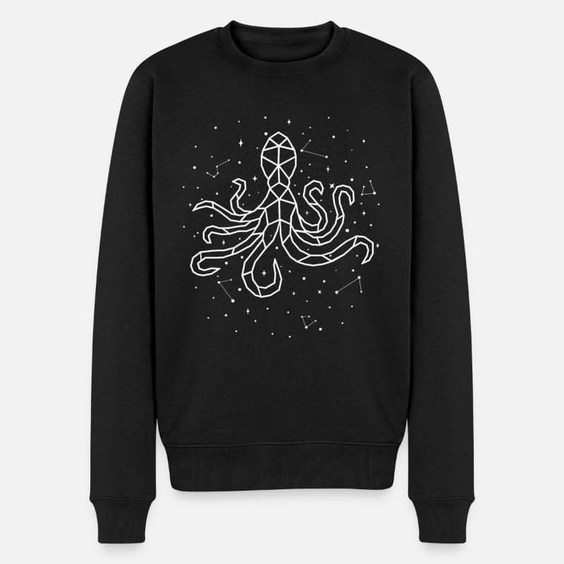 Sternbild Octopus Constellation Octopodes - Men's Premium Organic Jumper - black