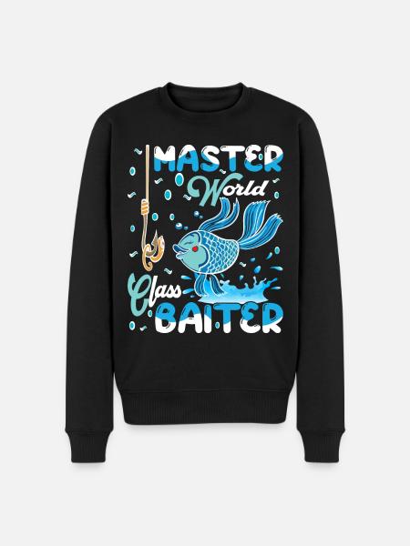 Master World Class Baiter - Men's Premium Organic Jumper - black