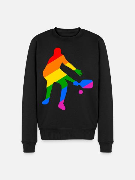 Gay Pride Pickleball - Men's Premium Organic Jumper - black