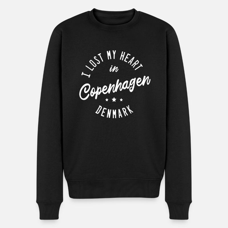 Copenhague, Danemark - Pull Premium bio Homme - noir