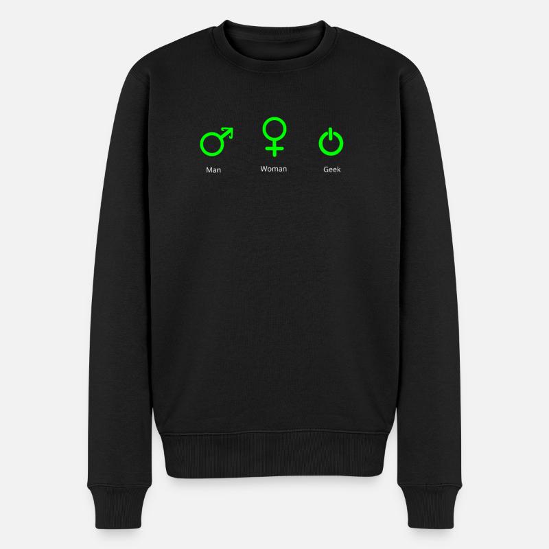 Geek - Pull Premium bio Homme - noir