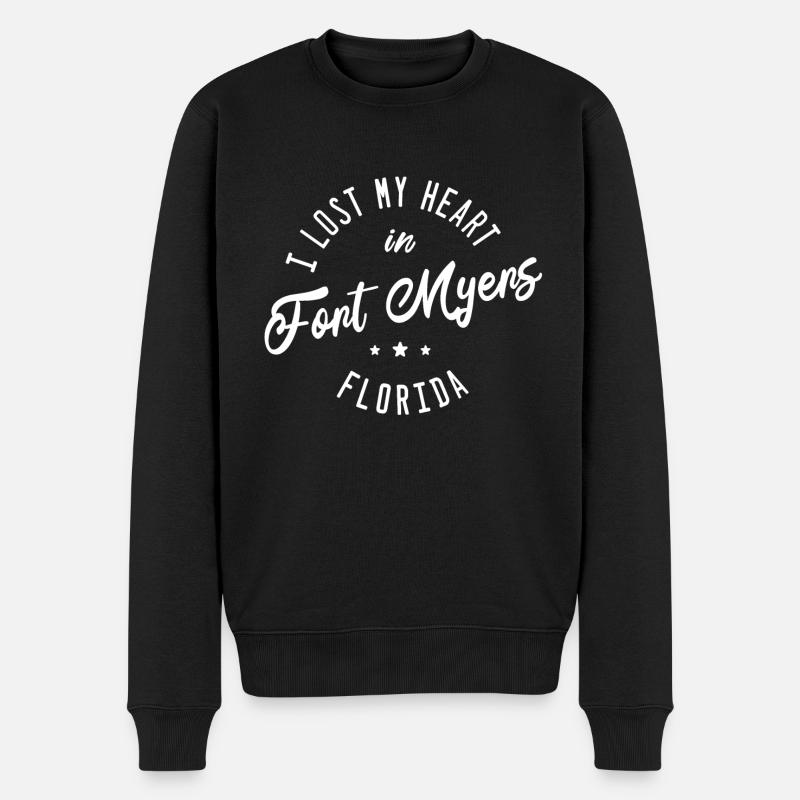 Fort Myers Florida - Männer Premium Bio Pullover - Schwarz