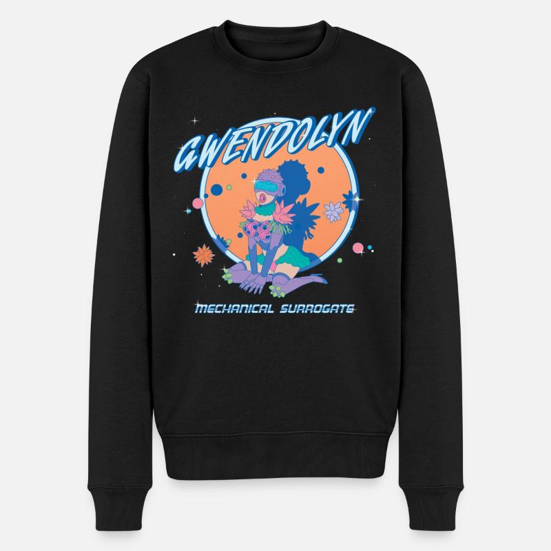 Rick & Morty Gwendolyn Mechanical Surrogate - Männer Premium Bio Pullover - Schwarz