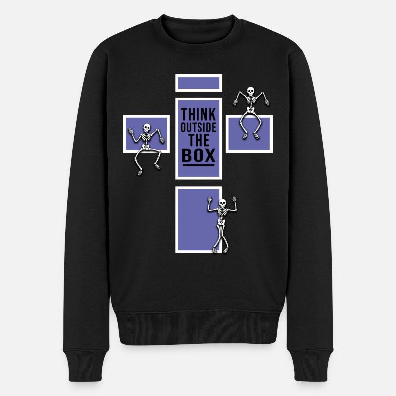 kraniet dans meget peri mørk gothik uden for boksen - Økologisk premium-sweatshirt til mænd - sort