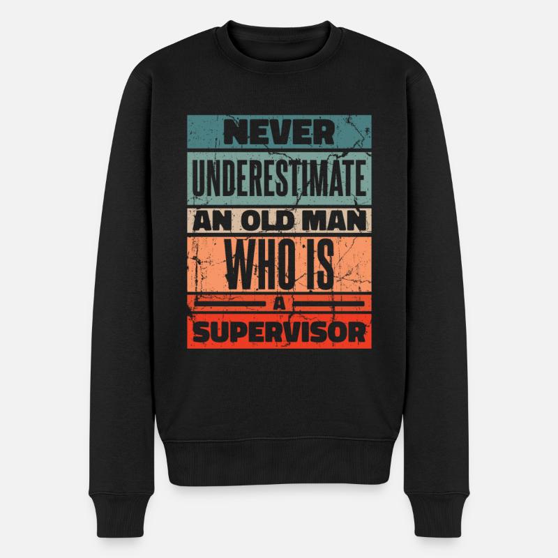 Supervisor Beruf - Männer Premium Bio Pullover - Schwarz