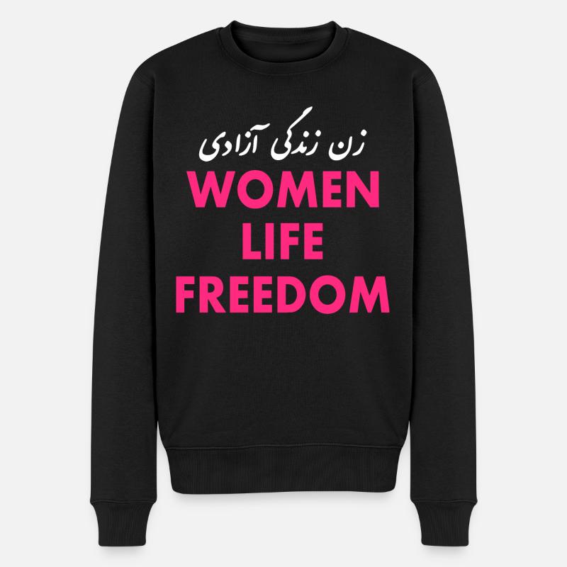 Women life freedom - Pull Premium bio Homme - noir