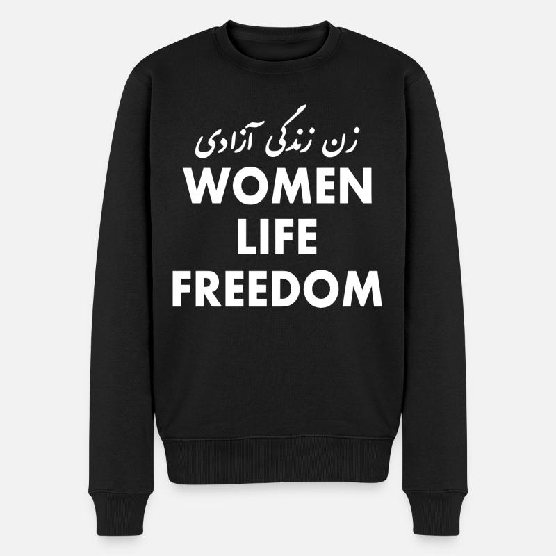 Women life freedom - Pull Premium bio Homme - noir