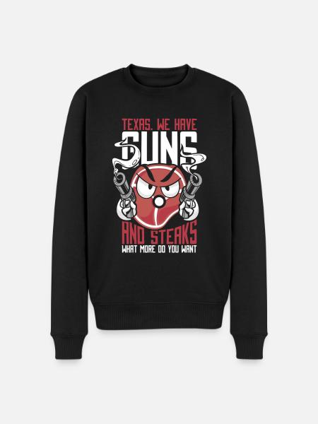 Texas State Texans Texas - Men's Premium Organic Jumper - black