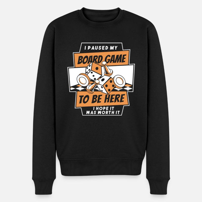 Brettspiel Brettspiele Gesellschaftsspiele - Männer Premium Bio Pullover - Schwarz