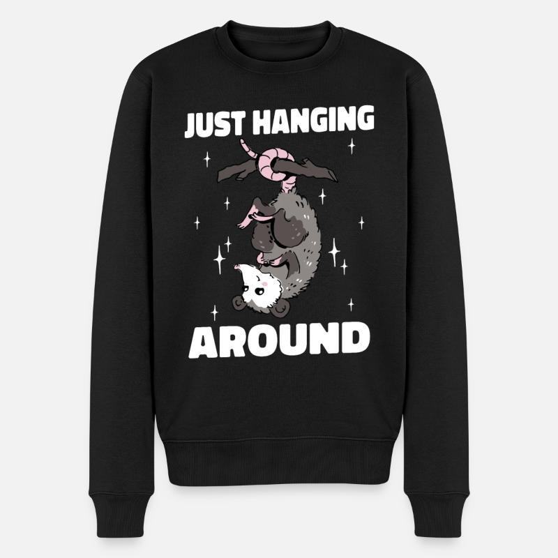 Opossum opossum animal - Pull Premium bio Homme - noir