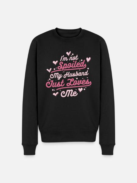 Husband Spouse Family Wedding - Men's Premium Organic Jumper - black