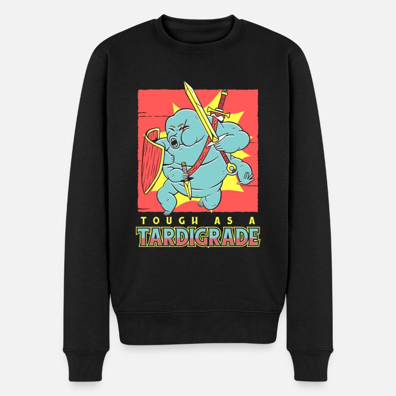 Bärtierchen - Männer Premium Bio Pullover - Schwarz